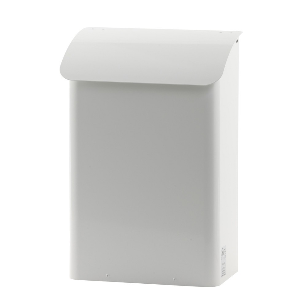 Illustration du produit: Boîte aux lettres murale, L x l x h 180 x 290 x 425 mm, avec ouverture d’insertion verrouillable, blanc