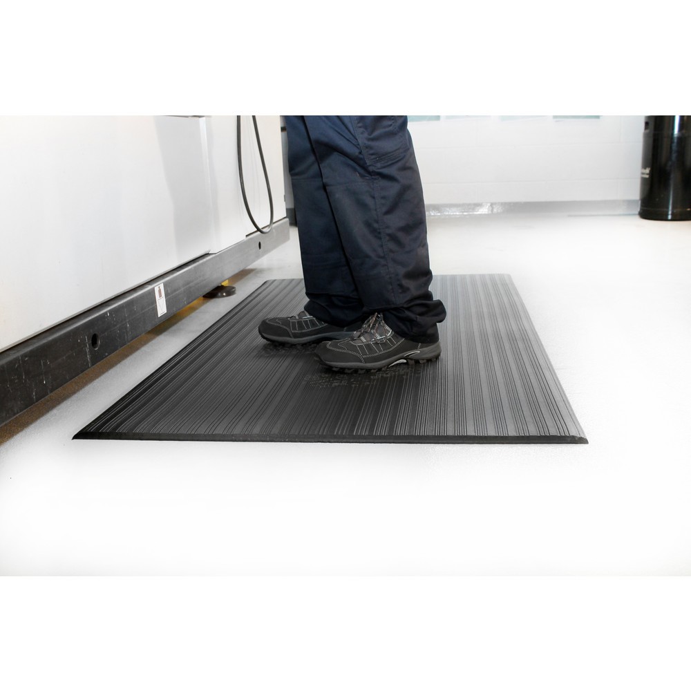 Illustration du produit: Tapis anti-fatigue COBA Orthomat® Ribbed, monocouche, gris, l × L 600 x 900 mm