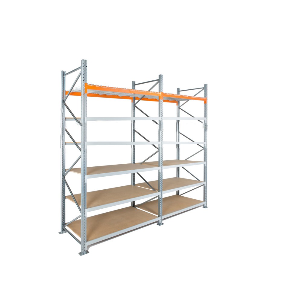 Product afbeelding: Complete hybride rek ManOrga, grootvak- en palletrek, hxbxd 3.000 x 5.475 x 1.100 mm