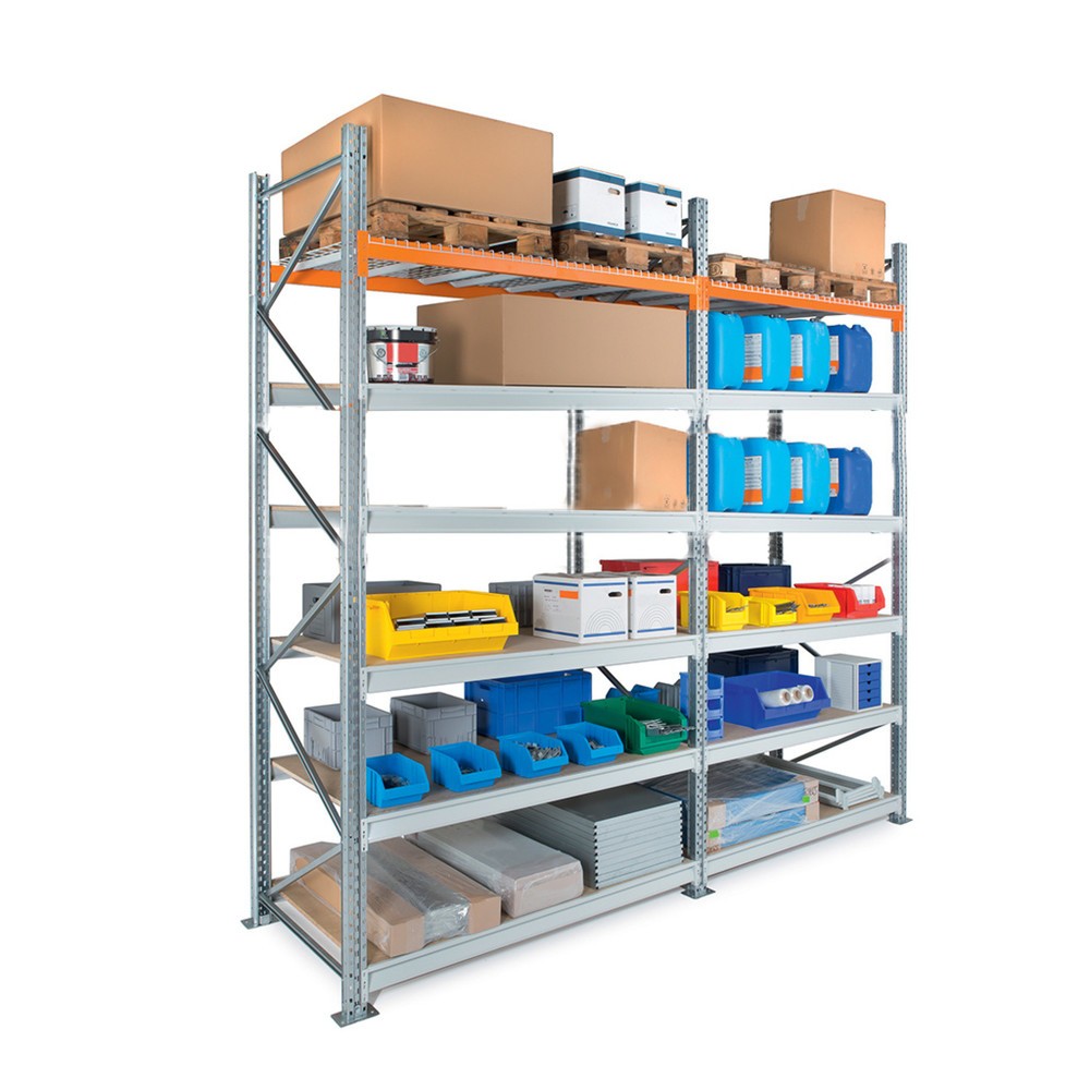 Produktabbildung Nr. 4: Complete hybride rek ManOrga, grootvak- en palletrek XXL, hxbxd 3.000 x 10.800 x 1.100 mm
