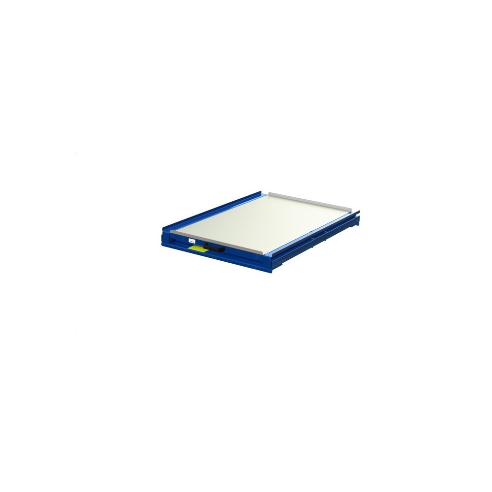 Illustration du produit: Dispositif d’extraction de palettes avec fond en acier, capacité de charge 200 kg, profondeur d’extraction de 100 %