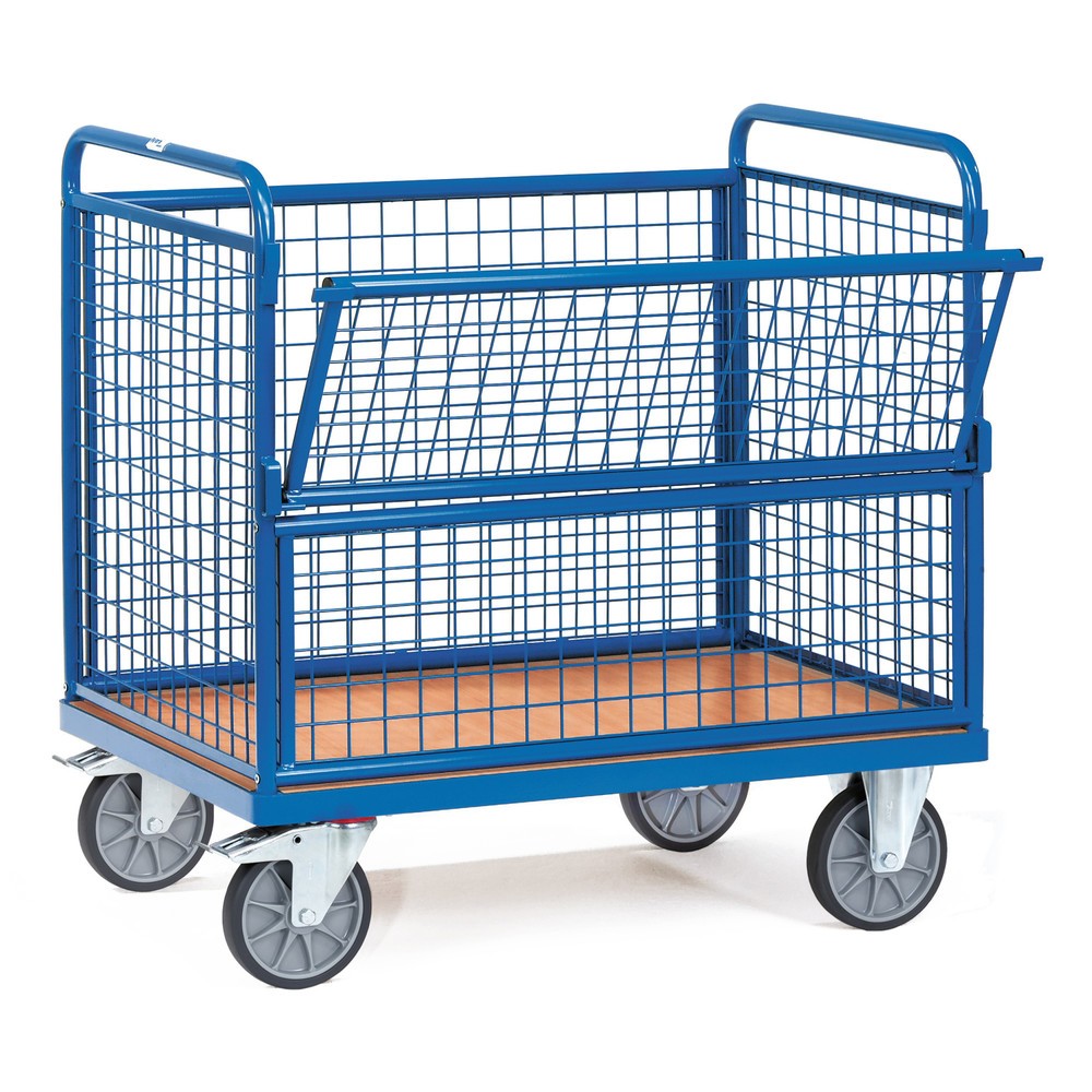 Chariot-caisse fetra® à parois grillagées