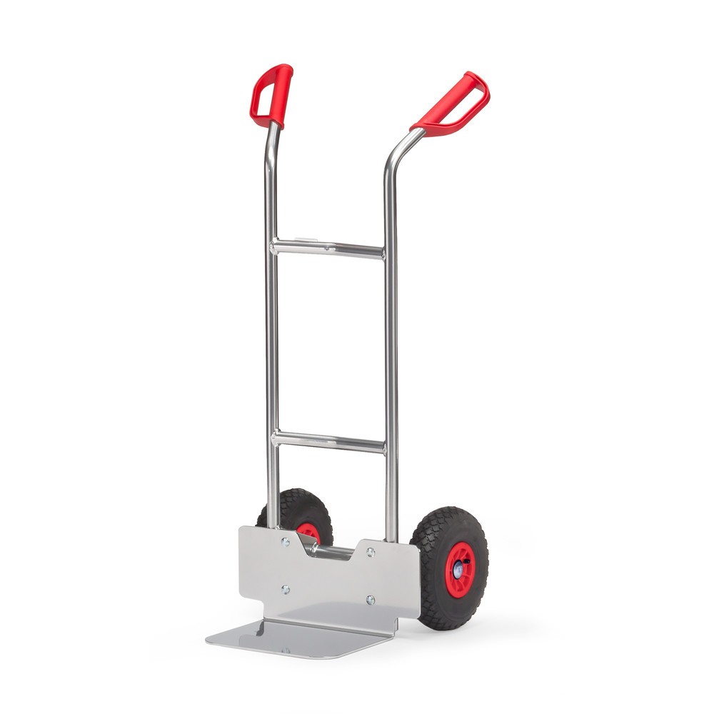 Produktabbildung Nr. 1: fetra® Diable empilable en aluminium, capacité de charge 150 kg, bavette lxP 320 x 250 mm, pneumatiques gonflables