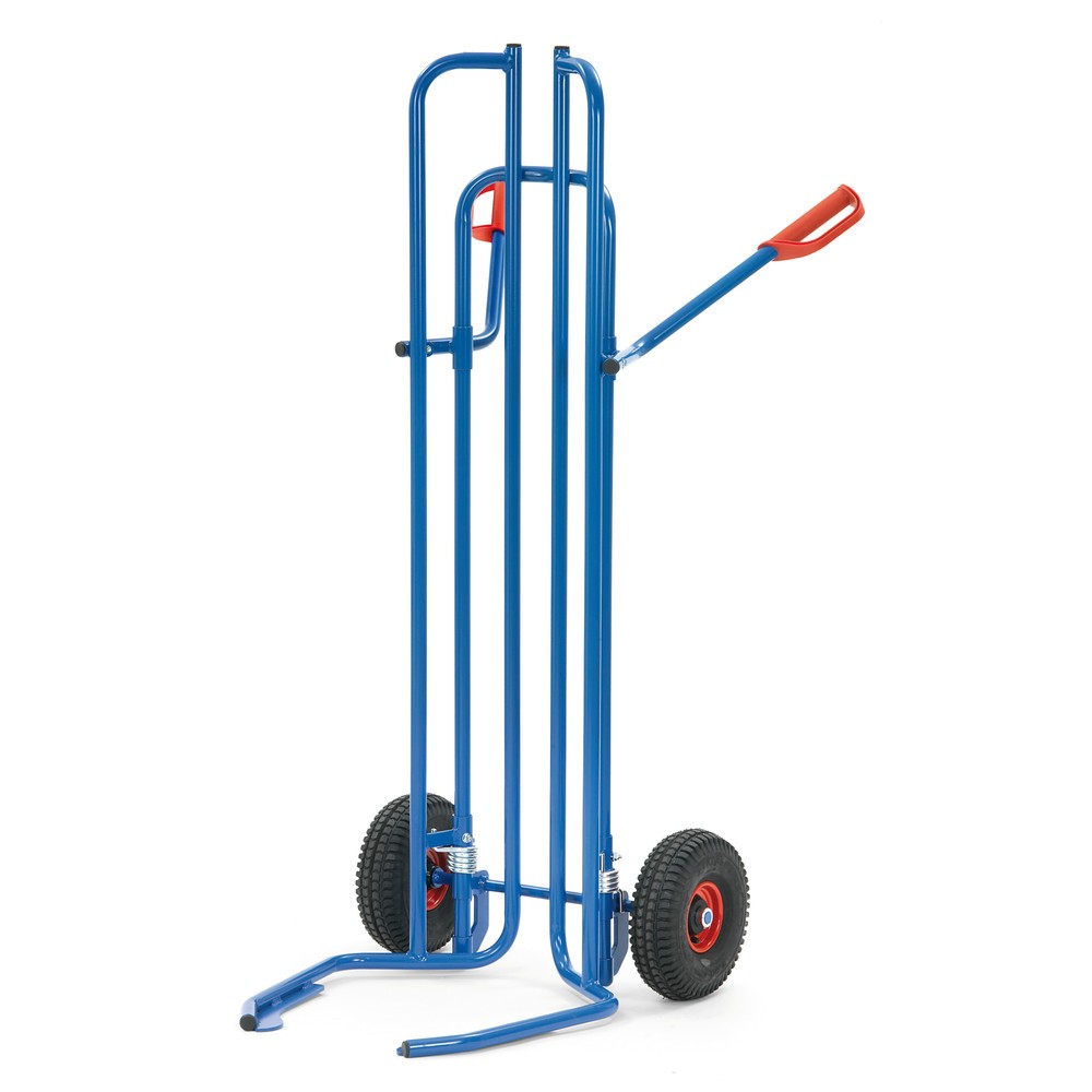 Illustration du produit: fetra® Diable porte-pneus en acier, capacité de charge 200 kg, pour 8 pneus, pneumatiques à bandage plein