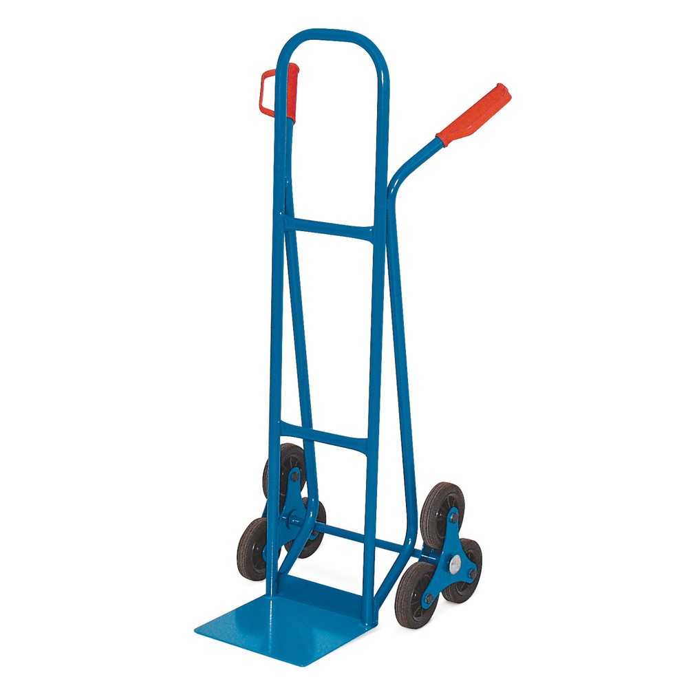 Treppenkarre BASIC, mit 3-armigem Radstern, TK 175 kg, Schaufel BxT 280 x 230 mm, Stahl