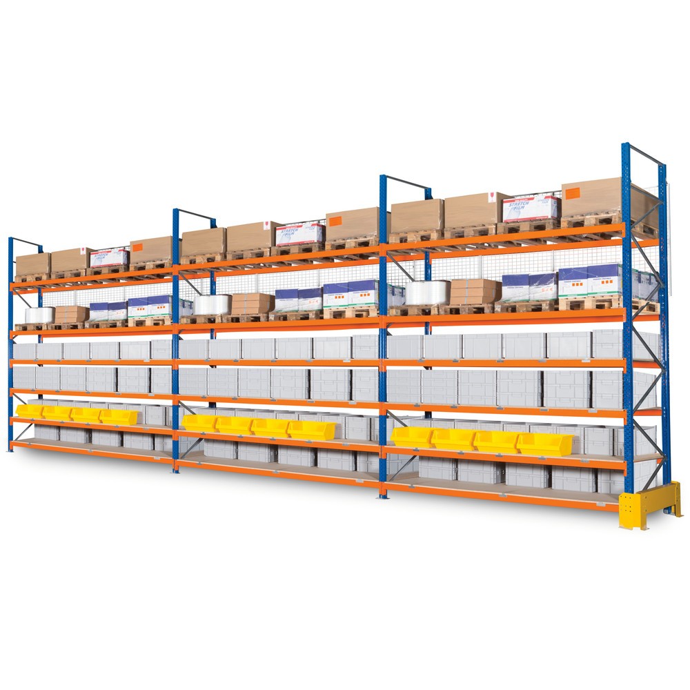 Product afbeelding: Gaasachterwand voor complete XXL grootvak- en palletrek ManOrga, hxb 2.000 x 11.400 mm