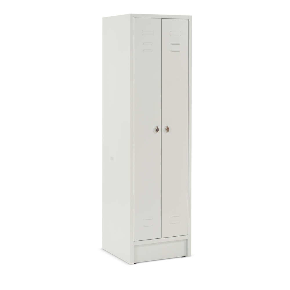 Product afbeelding: Garderobekast met sokkel + draaivergrendeling, 2 compartimenten voor 2 personen, hxbxd 1.800 x 600 x 500 mm