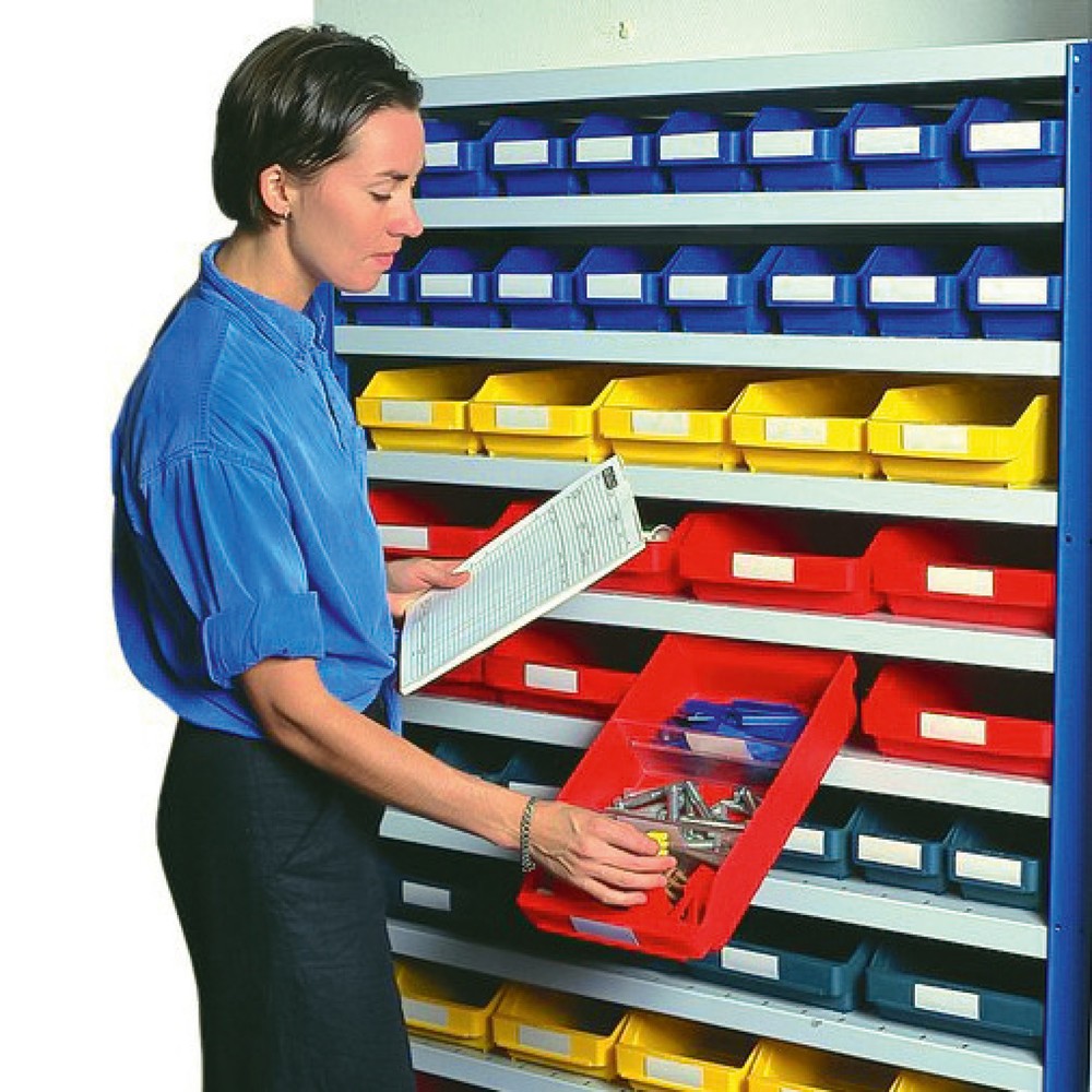 Product afbeelding: Ladeblokkering voor magazijnbakken met inkijkopening