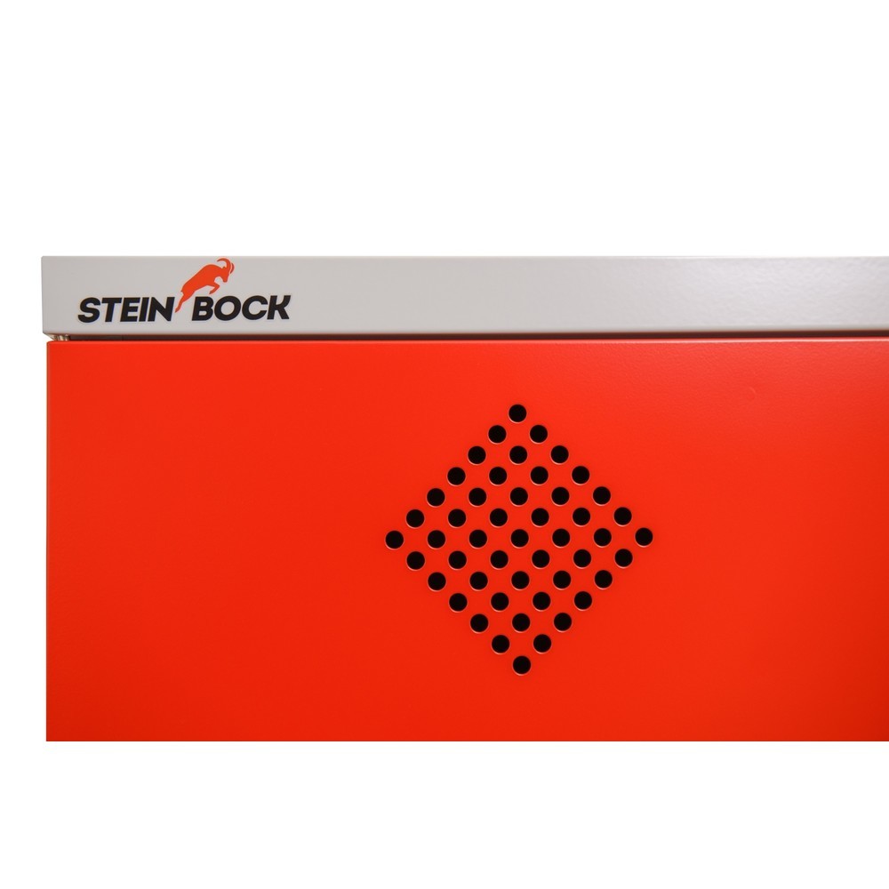 Produktabbildung Nr. 9: Oliekast Steinbock®, 2 in hoogte verstelbare roosterlegborden, 1 lekbak, hxbxd 1950 x 950 x 500 mm