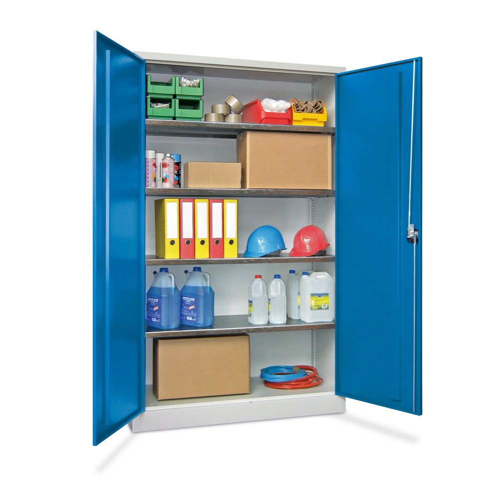 armoire à portes battantes PAVOY, 4 tablettes, HxLxP 1.950 x 1.200 x 500 mm