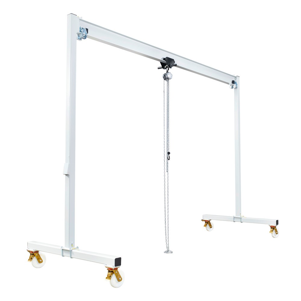 Product afbeelding: Portaalkraan VETTER® incl. katrolblok met rechte tandwielen en handmatige duwwagen, verrijdbaar, vrije breedte 4 m, draagvermogen 250 kg