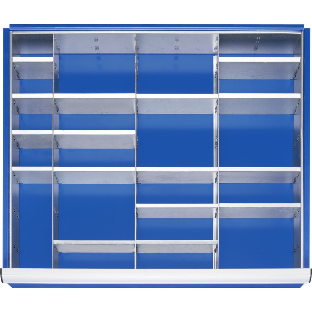 Product afbeelding: RAU indelingsset voor lade, h x b x d 90 x 680 x 560 mm, met 4-delige ladeverdelerset en 3 scheidingswanden, maat XL voor fronthoogte 120-150 mm