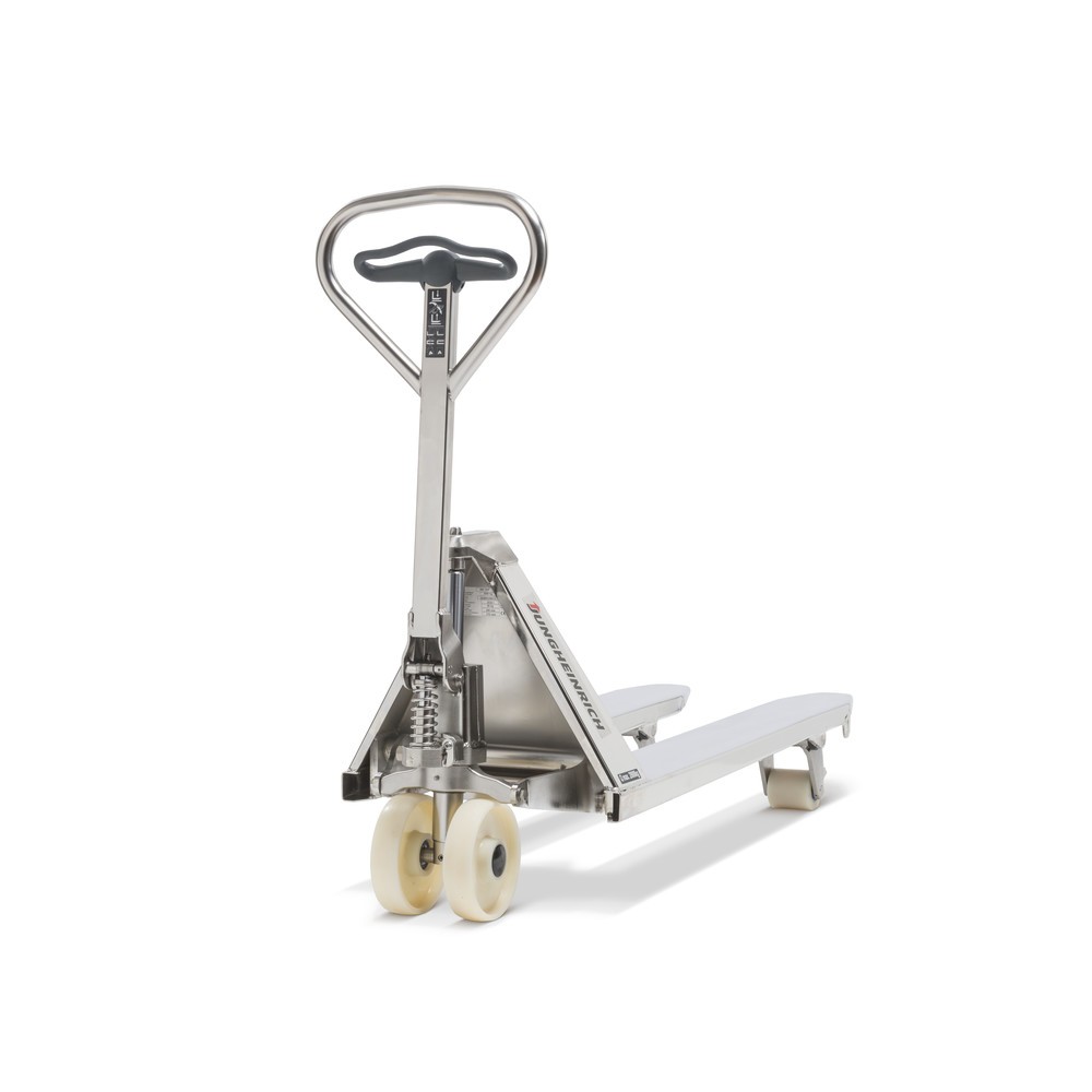 Produktabbildung Nr. 2: Roestvrijstalen handtranspallet Jungheinrich AM I20p, professionele uitvoering, draagvermogen 2.000 kg, speciale maat over de vorken 680 mm, vorklengte 1.140 mm, nylon
