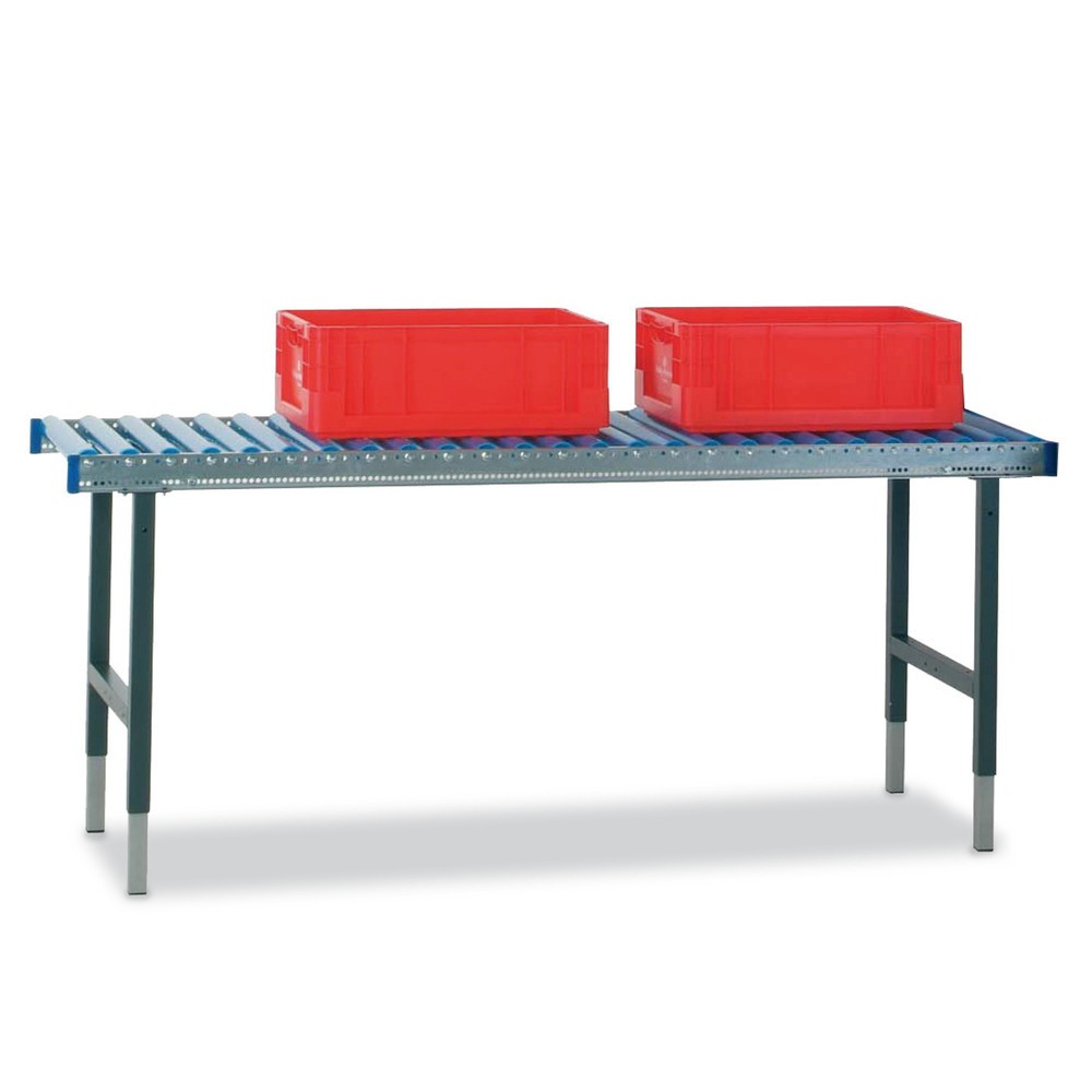 Produktabbildung Nr. 1: Rollenbaantafel zonder werkblad voor paktafelsysteem Rocholz, bxd 1.955 x 640 mm