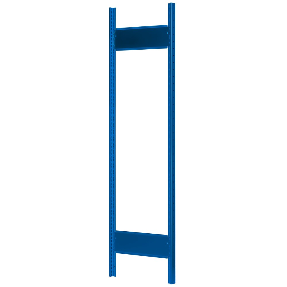 Product afbeelding: T-profiel frame MULTIplus voor legbordrek SCHULTE, gentiaanblauw, voorgemonteerd, 2 stabiliseringsprofielen, hxd 2.000 x 300 mm