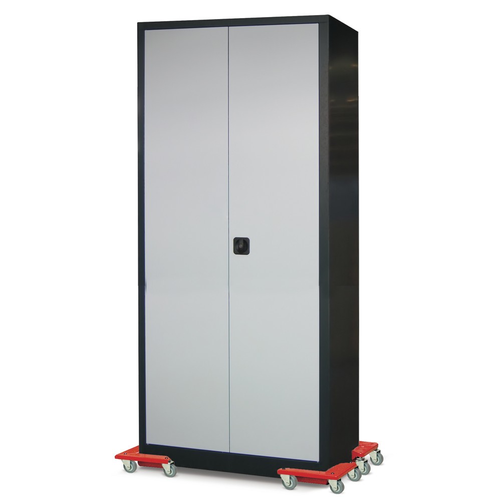 Produktabbildung Nr. 2: Transportroller met volrubber stuurwielen, plaatstaal, cap. 150 kg, voor goederen zonder poten, 4 st./VE