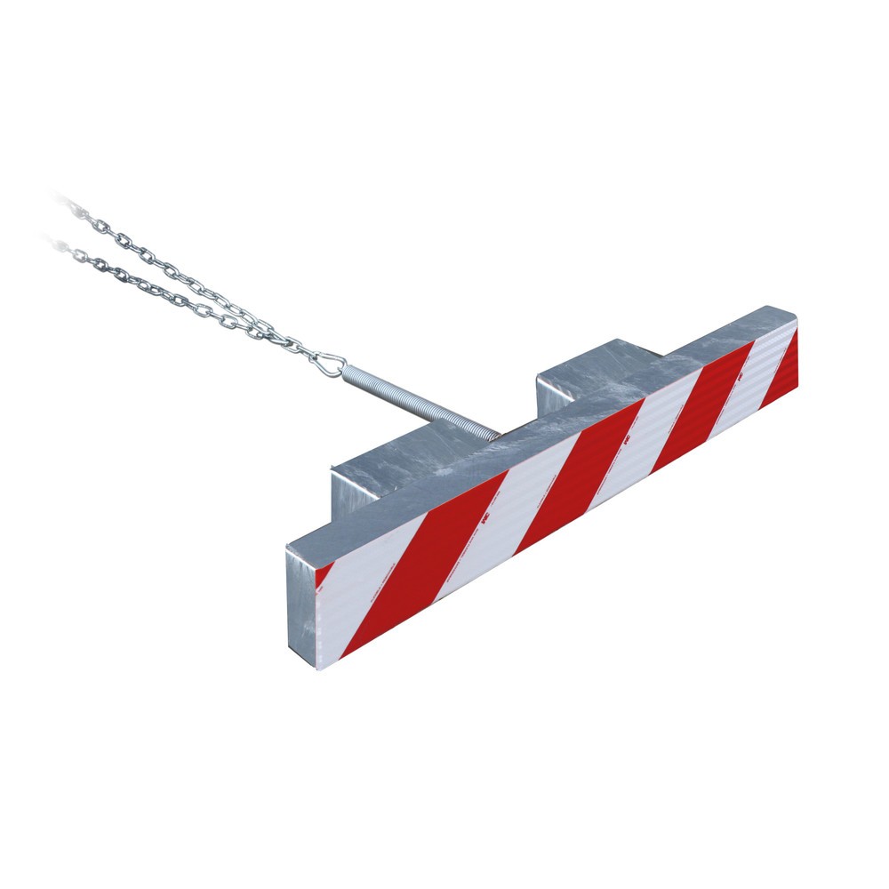 Product afbeelding: Vorkbeschermbalk Eichinger® 1.000 mm, rood-witte waarschuwingsmarkering, thermisch verzinkt
