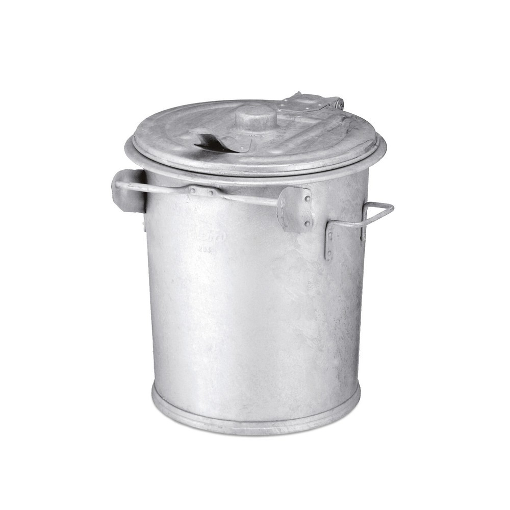 Product afbeelding: Vuilnisbak van plaatstaal, 70 liter, thermisch verzinkt